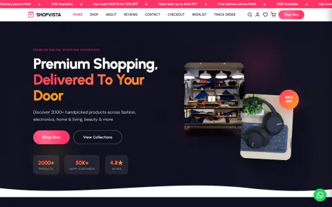 ShopVista website preview